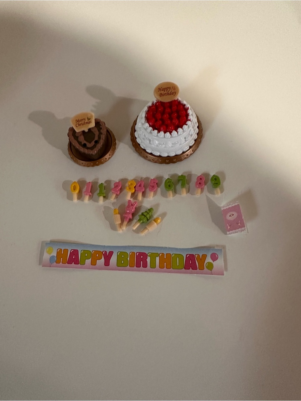 Japan Sylvanian Families Calico critters Birthday Cake Set + extras